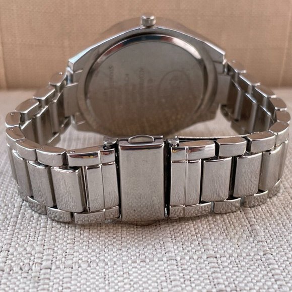 Disney Accutime Women Wristwatch Silver Tone Pink Face Quartz Watch - Picture 12 of 12